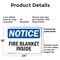 Signmission Fire Blanket Inside OSHA Notice Sign, Plastic, 24in W x 18in L, 2PK OS-2PACK-NS-P-1824-L-12552 - alternate 2